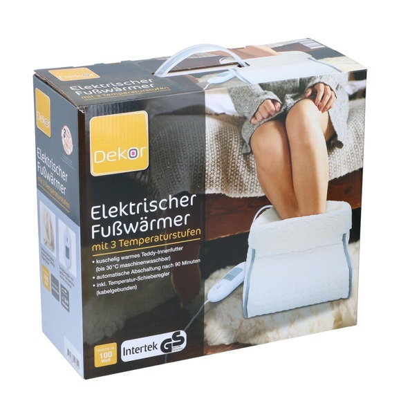 Fusswärmer elektrisch weiss