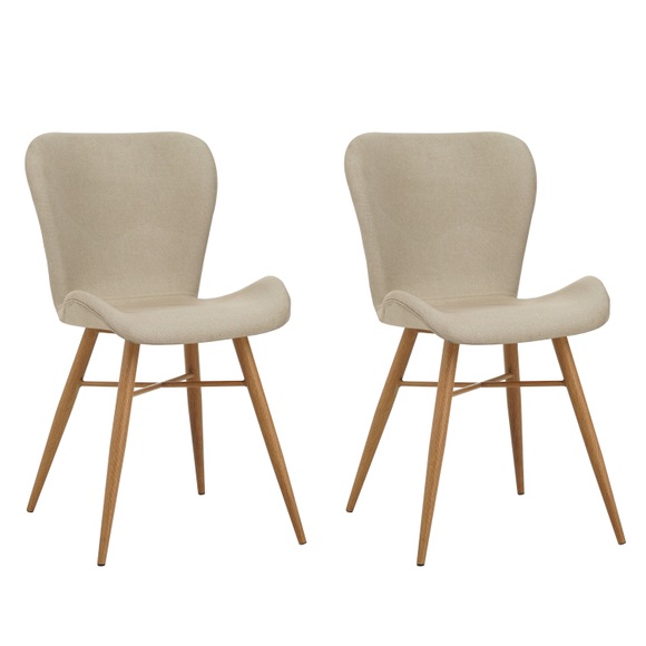 Esszimmerstuhl TONI 2er Set beige