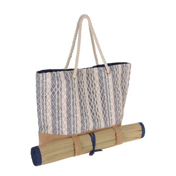 Strandtasche mit Strandmatte 180 x 60 cm