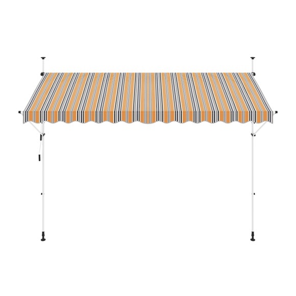 Balkonmarkise 350 x 150 cm gelb/blau