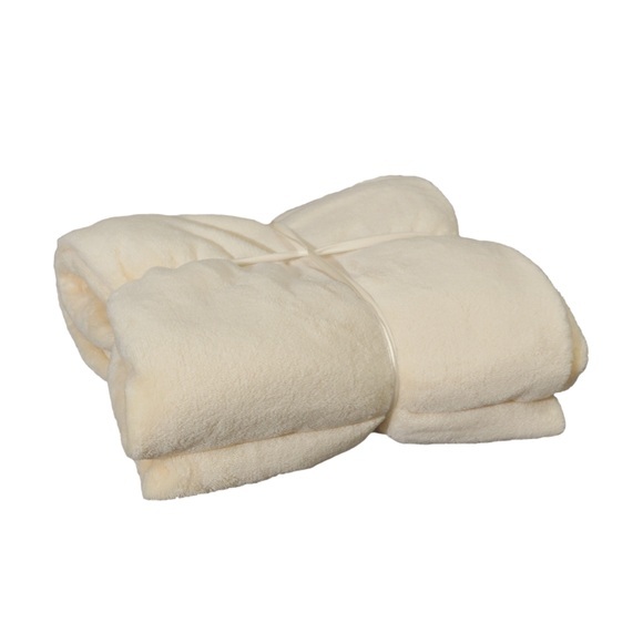 Kuscheldecke Fleece KETTY 130 x 170 cm beige
