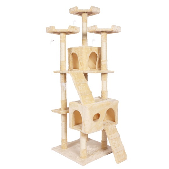 Katzenbaum 182cm hoch Beige