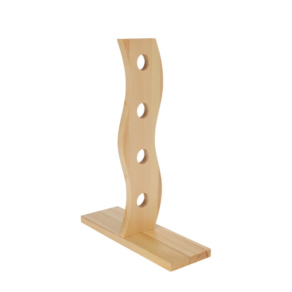 Weinregal Holz für 4 Flaschen