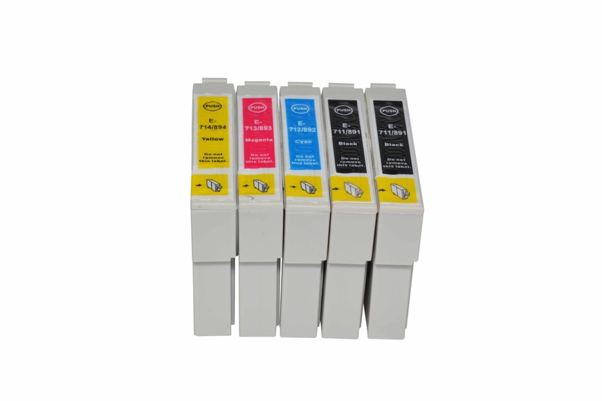 Tintenpatronen Set kompatibel mit Epson T0711 / T0712 / T0713 / T0714