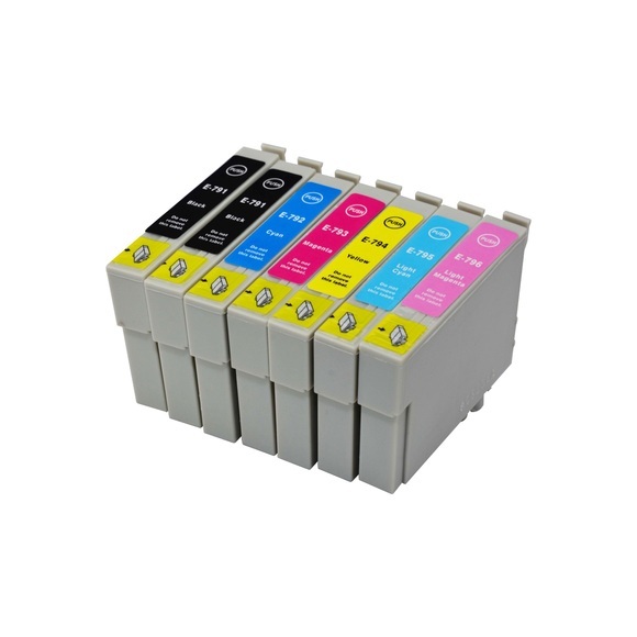 Tintenpatronen Set kompatibel mit Epson T0791 - T0796