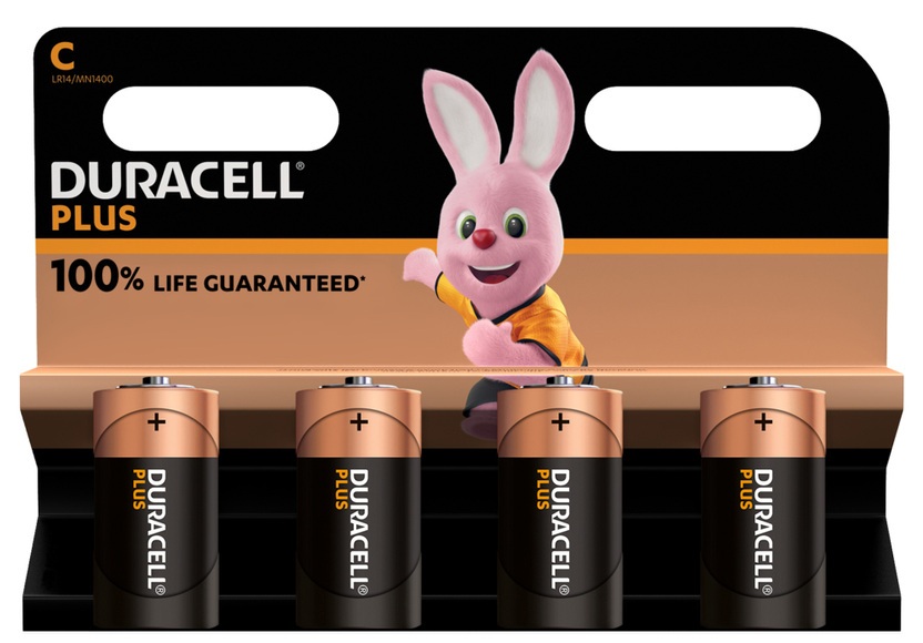 Duracell Plus-C K4 Baby (C)-Batterie Alkali-Mangan 1.5 V 4 St.