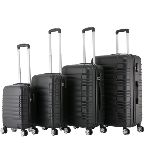 Reisekoffer Hartschalenkoffer 4er SET silber