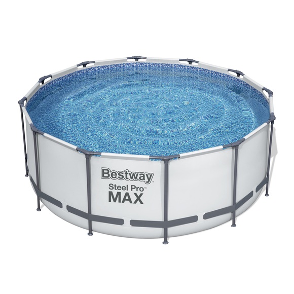 Bestway Pool Komplett-Set hellgrau 366 x 122 cm