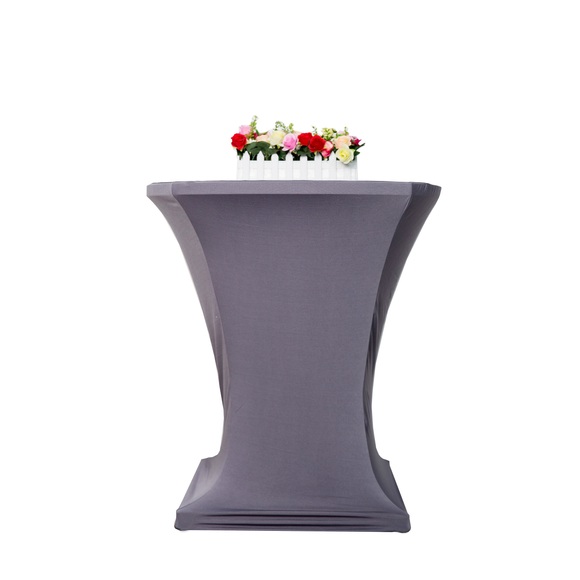 Tischdecke für Bistrotische 60-65 cm grau