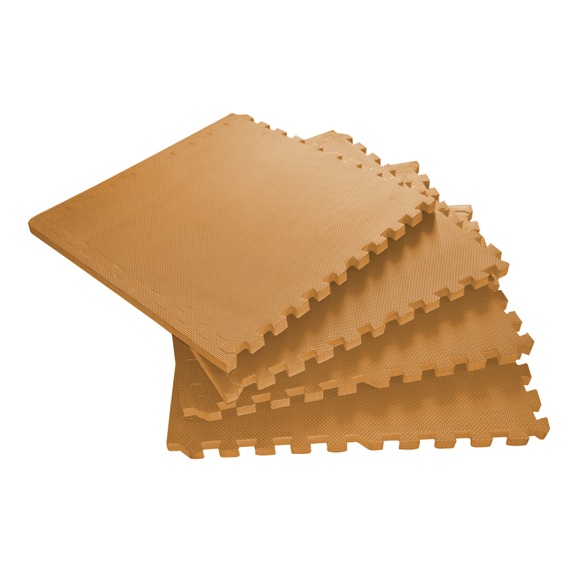 Bodenmatte 61 x 61 x 2 cm orange 4er Set