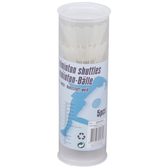 Federball 5er Set weiss