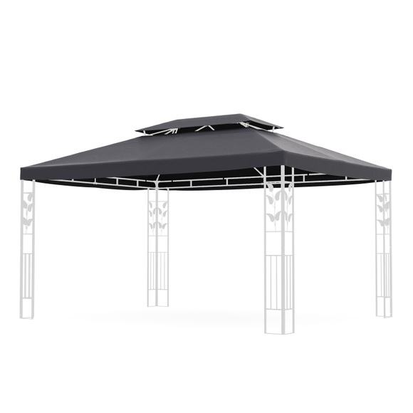 Dach für Gazebo 3 x 4 m braun Art. 9265