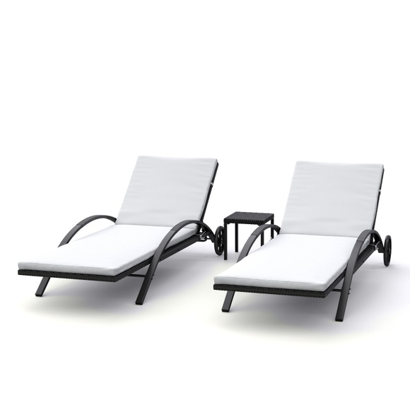 Gartenliege KIM Doppelpack + Tisch