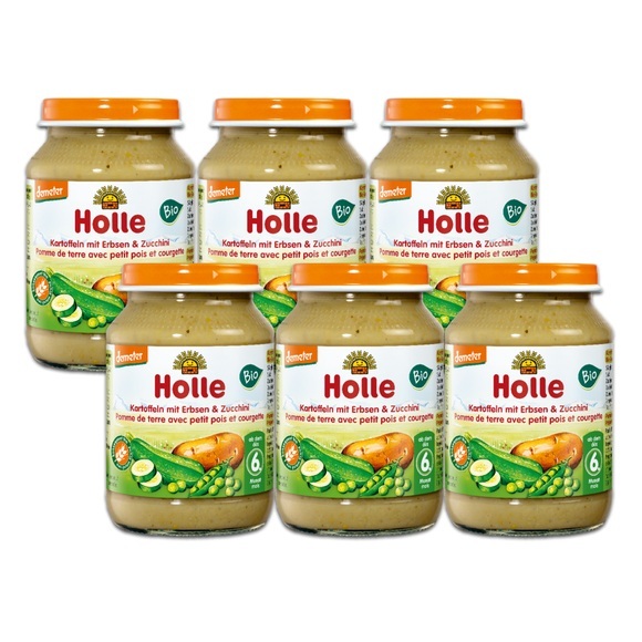 Holle Demeter Bio Brei Kartoffeln mit Erbsen & Zucchini 6+ Monate