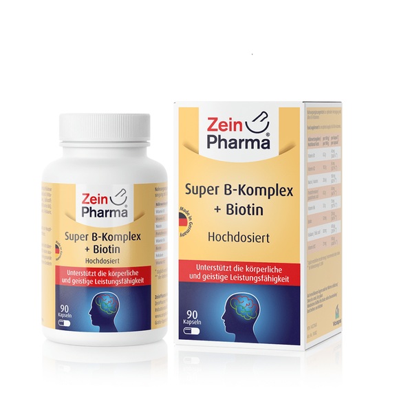Super B-Komplex + Biotin (90 Kapseln)