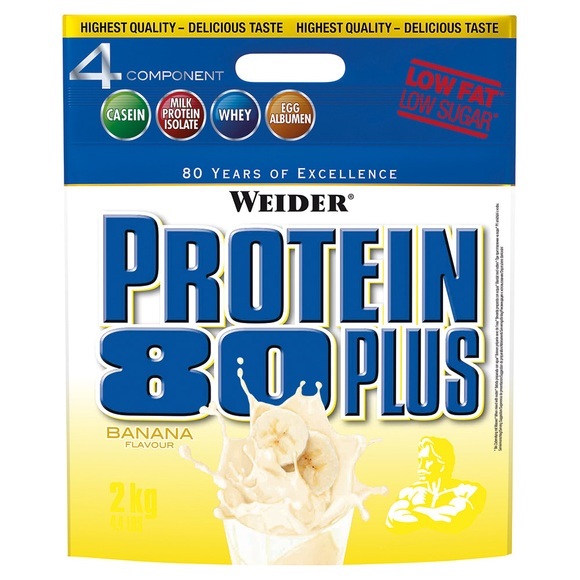 Weider Protein 80 Plus, Banane, Pulver