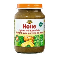 Holle Spinat mit Kartoffeln demeter Bio (190 g)