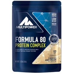 Multipower Formula 80 Protein Complex, Cookies-Cream, Pulver