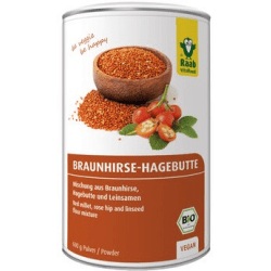 Raab Vitalfood Braunhirse-Hagebutte Pulver Bio - 600 g