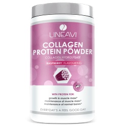 LINEAVI Kollagen Proteinpulver - 400g - Himbeere