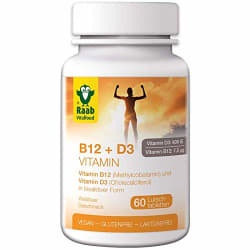 Raab Vitalfood Vitamin B12 + D3 - 60 Lutschtabletten