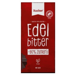 Xucker Vegane Edelbitter Xylit-Schokolade 75%