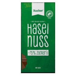 Xucker Vollmilch Xylit-Schokolade mit Haselnuss 38%
