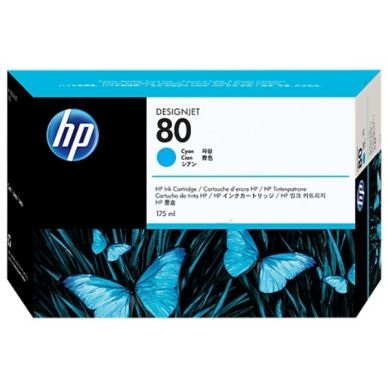 Original Tintenpatrone cyan HP No. 80, C4872A