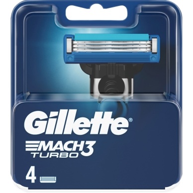 Gillette Gillette Mach3 Turbo 4 Rasierklingen