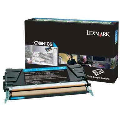 Lexmark Rückgabe Toner X748 X748H1CG Original Cyan 10000 Seiten