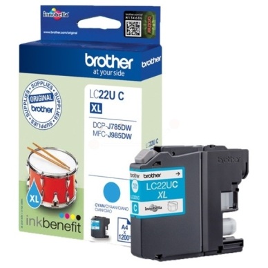 Brother Tinte LC-22U C Original Cyan LC22UC