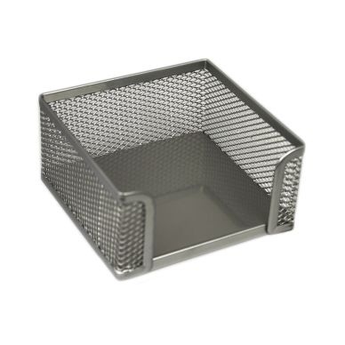 Zettelbockhalter mit Gitter 95x95mm silber