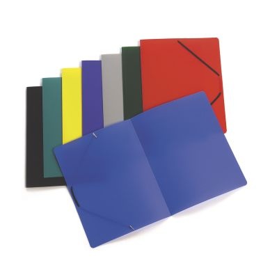 Gummizugmappe Kunststoff A4 blau