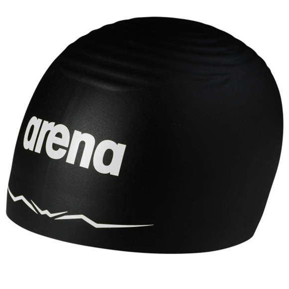 Arena Aquaforce Wave Cap Badekappe schwarz