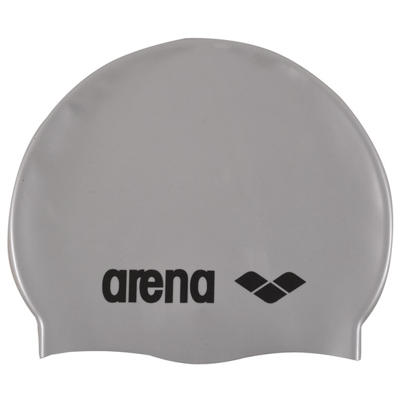 arena Classic Silicone Swimming Cap Kinder silver-black 2019 Schwimmkappen