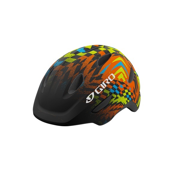 Giro Scamp Helm Kinder schwarz/bunt 2022 49-53cm Kinderhelme