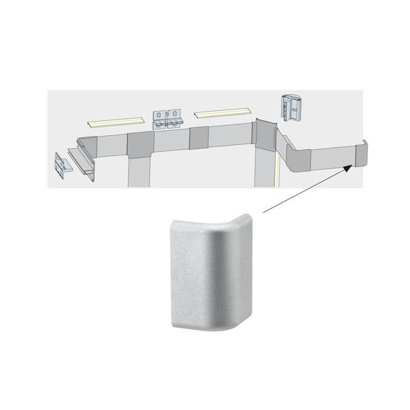 Paulmann Duo Profil Endkappe 2er für LED-Stripes
