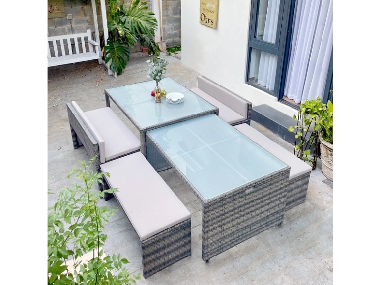 Garten-Set MALIBU grau
