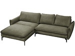 Ecksofa FIRA Stoff grau