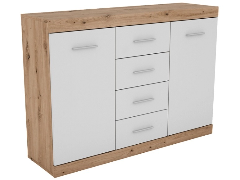 Kommode ARES 2 Türen 4 Schubladen holz