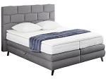 Boxspringbett ALETSCH 160x200cm PLAVA P. 160 SEAL 93