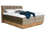Boxspringbett ENGELBERG 200x200cm taupe
