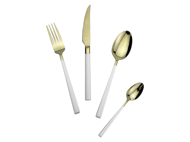 Besteck-Set NANTAI 24-teilig weiss