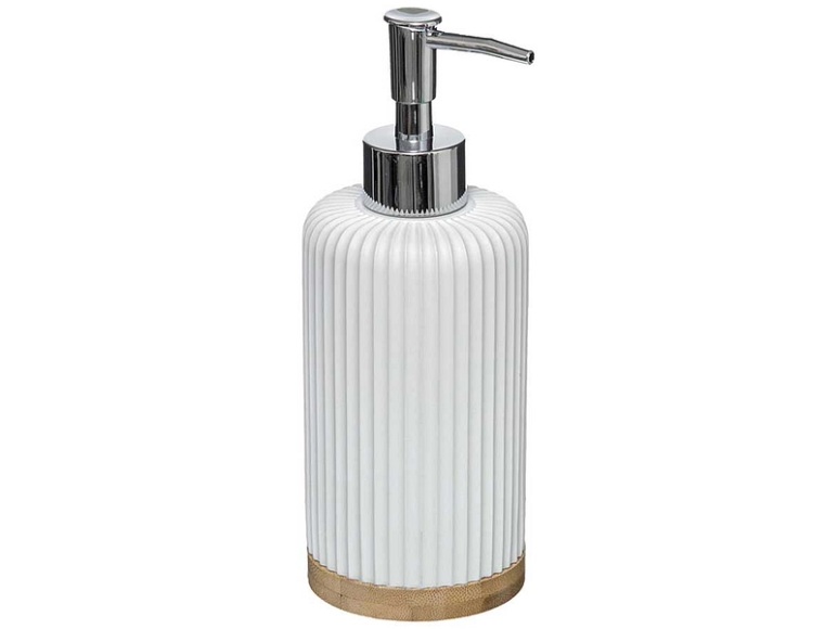 Seifenspender NATURE weiss, braun