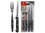 Besteck-Set BBQ21 Stahl rostfrei schwarz