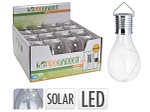 Solarlampe LED CAROLE 7 cm x 17 cm weiss