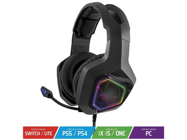 Gaming Headset Elite H50 mit LED Rainbow-Design