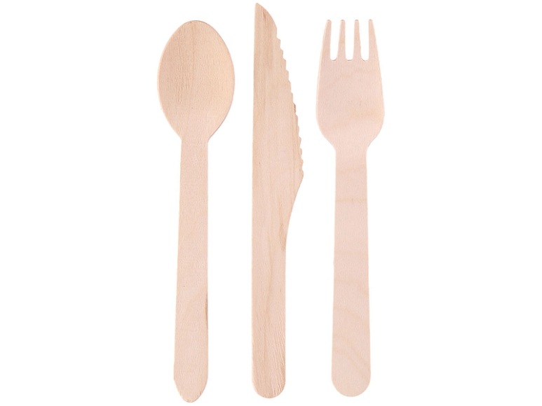 Besteck-Set WOODY braun