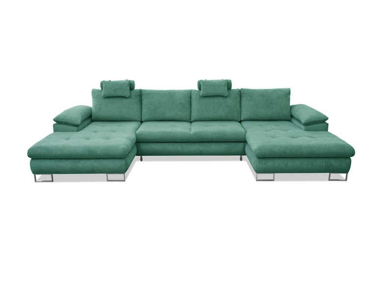 Ecksofa CUBA Stoff grün