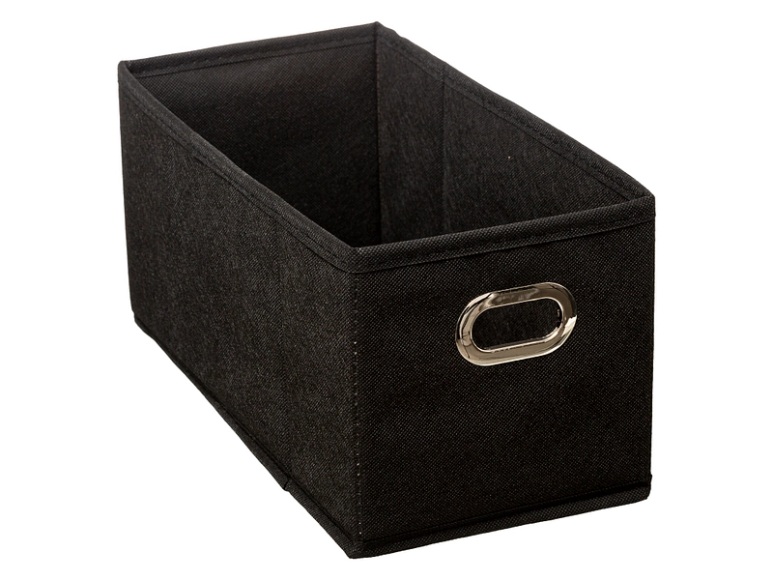 Aufbewahrungsbox JOVAN schwarz 31 cm x 15 cm x 15 cm